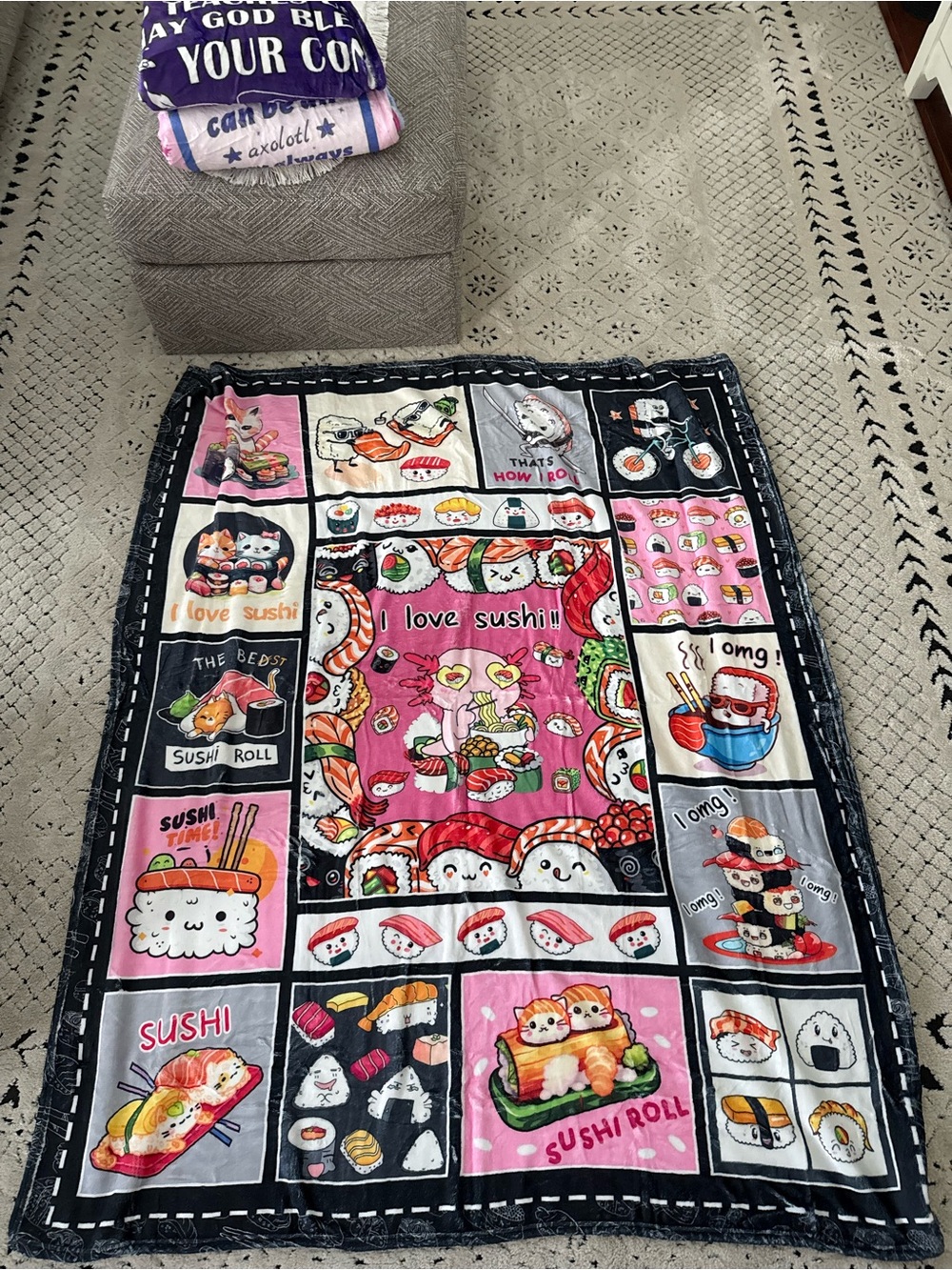 Sushi Throw Blanket